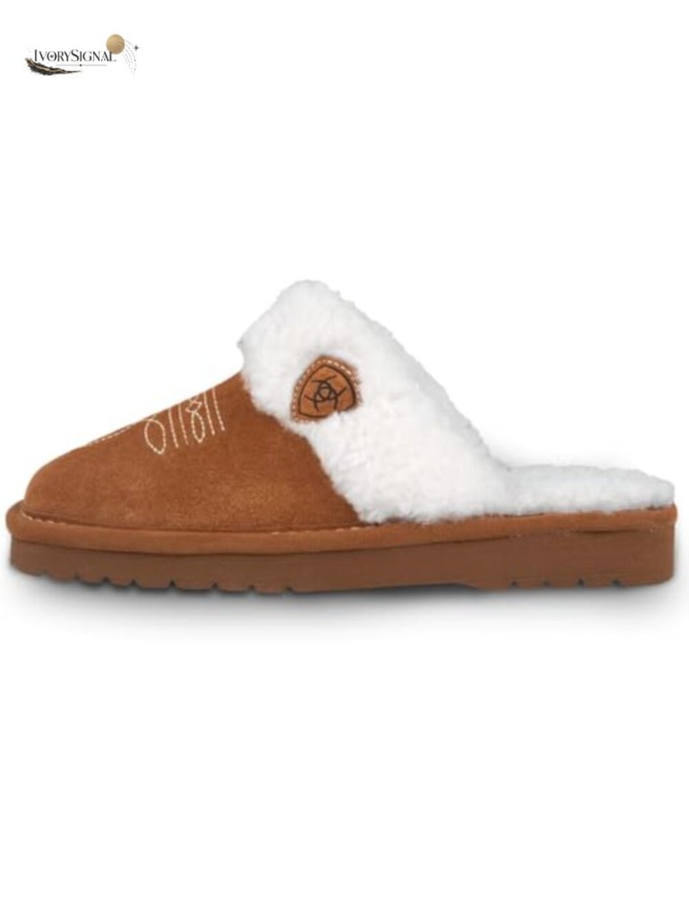 Genuine Suede Leather Women's Slippers with Plush Collar Square Toe Indoor